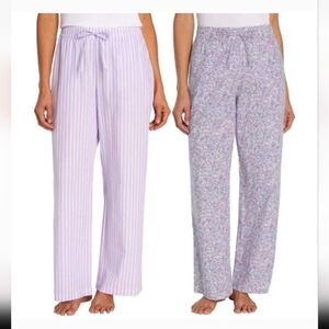 New Gap Women's Cotton Lounge Pajama PJ floral Pants, 2-pack Nwt